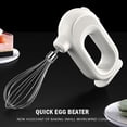 thumbnail image 4 of Electric Blender Mixer Mini Household Cordless Electric Hand Mixer Usb Rechargable Handheld Egg Beater with 2 Detachable Stir Whisks 4 Speed Modes Baking At Home for Kitchen Lightweight Portable Gree, 4 of 9