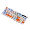 thumbnail image 1 of Bunblic Russian Mechanical Gaming Keyboard PBT Keycaps 38.5x14.5cm Wireless Keyboard blue yellow, 1 of 8