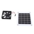 thumbnail image 2 of Solar Powered Exhaust Fan, IP67 Waterproof 5V 10W Solar Powered Ventilator Monocrystalline Solar Panel  For Greenhouse, 2 of 8