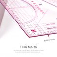 thumbnail image 2 of Zootealy 4PCS French Metric Ruler Clothing Fashion Ruler Curve Shaped Grading Rulers Sewing Tools for Sewing Dressmaking Pattern Design DIY Clothing Bendable Drawing Template, 2 of 8