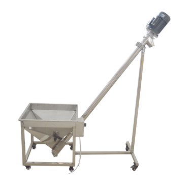 Helical Spring Conveyor Hopper Inclined Type Spring Screw Feeding Machine 220V