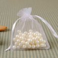 thumbnail image 2 of 50Pcs Small White Organza Bags Drawstring Favour Pouches Gift Voile Net Bags, 2 of 7
