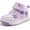 Purple, variant on Babaya Kids Skate Shoes Children's Casual Sneakers High Top Non-Slip Rubber Sole for Girls School & Play