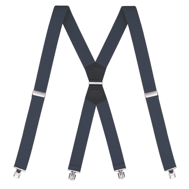 Buyless Fashion Suspenders for Men - 48 Elastic Adjustable Straps 1 1/4 - X Shape