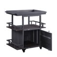 thumbnail image 2 of ACME Cargo Serving Cart in Antique Walnut & Gunmetal, 2 of 4