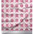 thumbnail image 1 of Soimoi Modal Satin Fabric Check Tie-Dye Fabric Prints By Yard 42 Inch Wide, 1 of 3