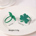 thumbnail image 2 of WMQPNNS New Trending Napkin Ring St. Patrick's Day Napkin Rings Holder Buckle Napkin Holders Ring Metal Rhinestone Napkin Ring for St. Patrick's Day Wedding Party Table St Patrick' S Day Napkin Ring, 2 of 4