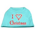thumbnail image 1 of I Heart Noël Sérigraphie Chemise Aqua Sm (10), 1 of 1