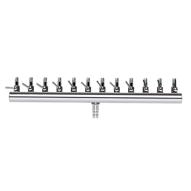 GROWTH TANK 4mm Cross Aquarium Air Flow Lever Control Valve Pipe Line 12 Way