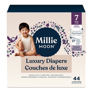 Millie Moon Luxury Diapers, Size 7, 44 Count