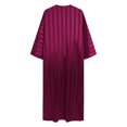 thumbnail image 5 of RXIRUCGD Robe Musulmane pour Hommes Robe Arabe Mi-Longue Style Long Manches Longues Col Montant Chemise Longue Mode Décontractée, Vin, Taille : S, 5 of 5
