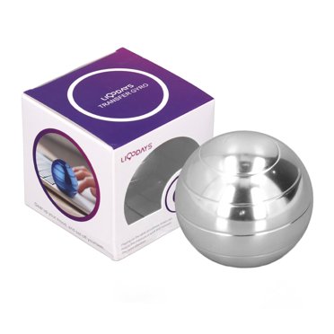 Rotating Gyroscope Ball, Decompression Gyroscope Ball Relieve Anxiety For Office Silver