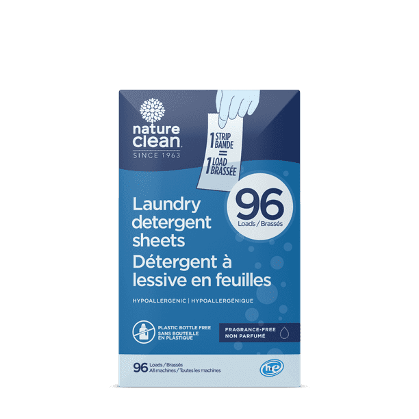 Nature Clean Laundry Detergent Sheets Fragrance Free 96 Loads