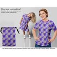 thumbnail image 5 of oneOone Rayon Violet Fabric Leaves Sewing Material Print Fabric By The Yard 56 Inch Wide-aB, 5 of 5