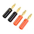 thumbnail image 4 of High Quality 4mm Banana Plug Male Connector Gold Audio Speaker Wire Cables, 4 of 11