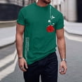 thumbnail image 2 of LUOGENLI T-shirts pour Homme pour Hommes T-shirts Graphiques Vintage T-shirts à Imprimé Floral et Lettrage Col Rond Manches Courtes T-shirts Décontractés d'Été T-shirts pour Hommes T-shirts Graphiques Pâques Vert TTTG, 2 of 6