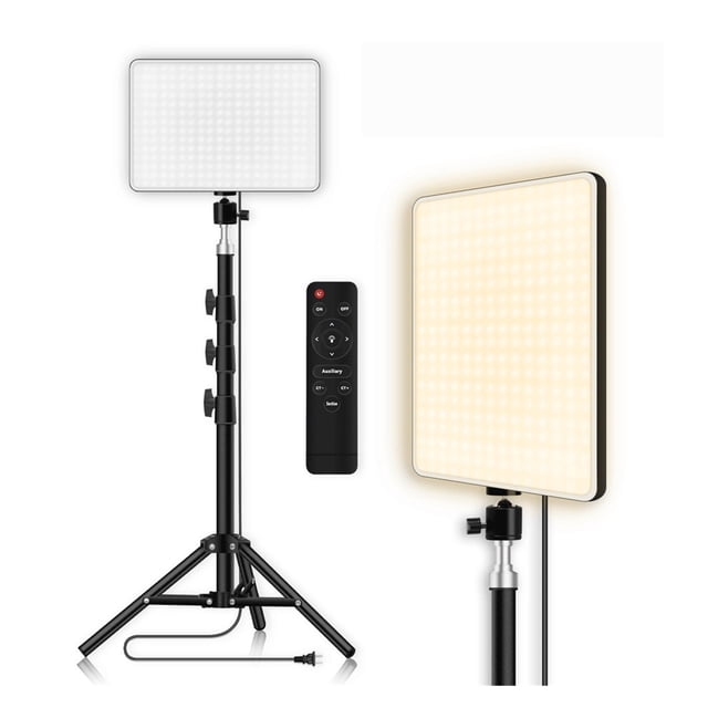 Photo Studio LED 2700k-5700k Video Fill Lamp Light Panel Photography Lighting With Tripod Stand Long Arm For Live Stream ,Photographic Equipment