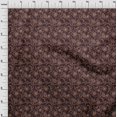 thumbnail image 4 of oneOone Rayon Dark Brown Fabric Floral Craft Projects Decor Fabric Printed By The Yard 56 Inch Wide, 4 of 4