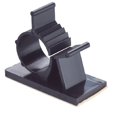 thumbnail image 1 of EeaseCA 100pcs Plastic Clips Black Adhesive Backed Wire Adjustable Cable Clips Adhesive Cable Management Clips Adjustable Clamp, 1 of 5