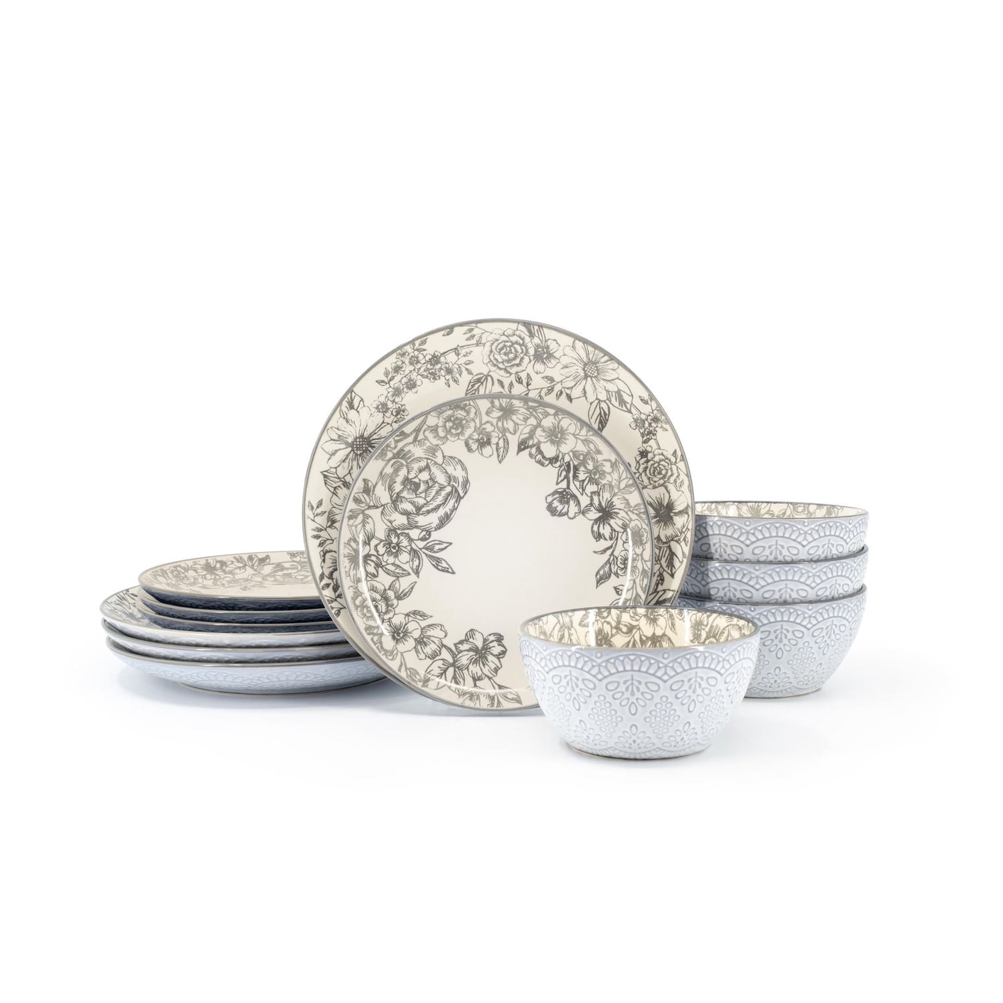 Pfaltzgraff Gabriela Gray 12 pce Dinnerware Set - Walmart.ca
