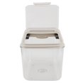 thumbnail image 1 of Rice Storage Container,Transparent Airtight Dampproof Rice Bucket Rice Storage Bins Kitchen Cereal Storage Containers Pet Food Bucket For Storage Dry Food Pet Food, 1 of 8