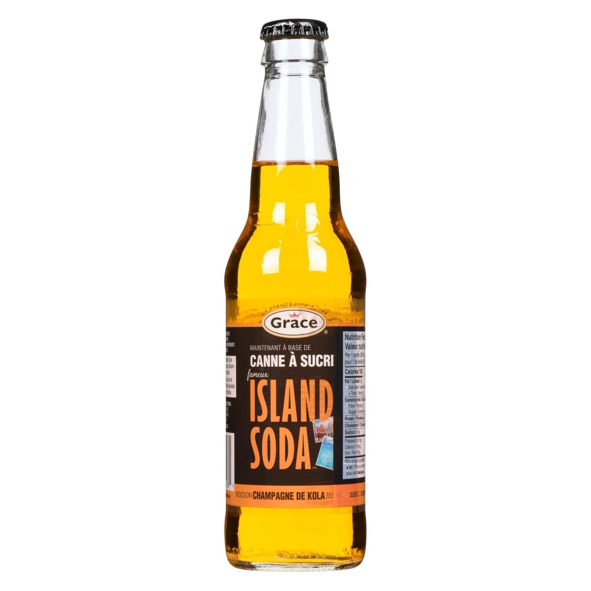 Grace Island Soda Kola Champagne, 355ml bottle