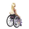 thumbnail image 3 of Barbie Fashionistas Doll #194 with Wheelchair & Ramp, Blond Hair, Rainbow Dress & Accessories, 3 of 5