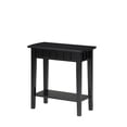 thumbnail image 4 of Pemberly Row Table d'Appoint Moderne en Fini Bois Noir avec Tablette, 4 of 6