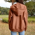 thumbnail image 4 of Timegard Womens Jackets Zipper Front Long Sleeve Comfy Hoodies Sweatshirts with Pockets Fall Clothing, 4 of 6
