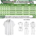 thumbnail image 3 of BOBOGOJP Muscle Fit Dress Chemises à Carreaux à Manches Courtes, Blanc XL, 3 of 5