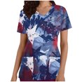 thumbnail image 1 of Hauts à Manches Courtes pour Femmes Mode Décontractée Unie Col Rond Manches Courtes Poches T-Shirt Ample Chandail Hauts à Manches Courtes pour Femmes, 1 of 5