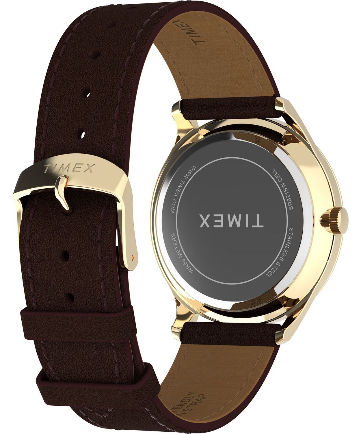 TIMEX® Modern Easy Reader® 40mm Leather Strap Watch
