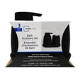 thumbnail image 3 of Mainstays 3-Piece Bathroom Accessory Set, Black,, 3 of 11