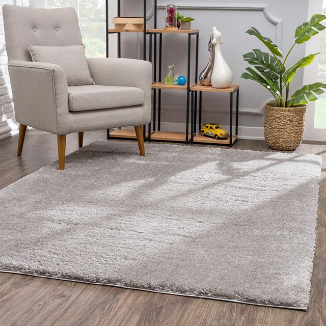 eRug Outlet Retro Collection Tapis Moderne Abstrait pour Aire Grande (8x11 Pieds) - 7 Pieds9 Pouces x 10 Pieds8 Pouces, Gris