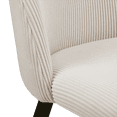 thumbnail image 4 of Bouclair Oatmeal Modern Cream Chair with Black Legs, 4 of 5