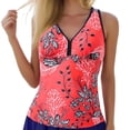 thumbnail image 1 of Riforla Hauts de Maillot de Bain pour Femmes Hauts de Bikini Conservateurs Sans Bas pour Dames Maillots de Bain Hauts de Tankini pour Femmes Rouge Melon D\'eau L, 1 of 5