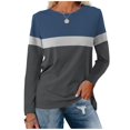 thumbnail image 1 of Pxiakgy Vente Chaude!! Tunique à Blocs de Couleur pour Femmes Hauts Décontractés à Manches Longues Col Rond Pull Tunique à Blocs de Couleur pour Femmes Hauts Décontractés à Manches Longues Col Rond Pull Noir TTG, 1 of 7