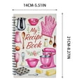 thumbnail image 4 of Feltree Recipe Notebook Spiral Bound, 8.3 x 5.5 Inch Cooking Journal for Meal Planning and Recipe Organizing, Cute Design for Kitchen Use, 4 of 7