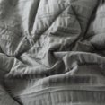 thumbnail image 2 of JML Ensemble de Couette Très Grand Size 3 Pcs - 480GSM Texture Froissée Design Carré, Gris, 2 of 5