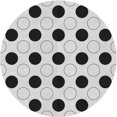 thumbnail image 1 of Ahgly Tapis d'Intérieur Lavable en Machine Carré Transitionnel Gris Platine, 3 Pieds Carré, 1 of 7