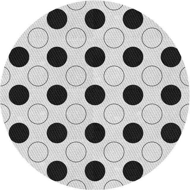 Ahgly Tapis d'Intérieur Lavable en Machine Carré Transitionnel Gris Platine, 3 Pieds Carré
