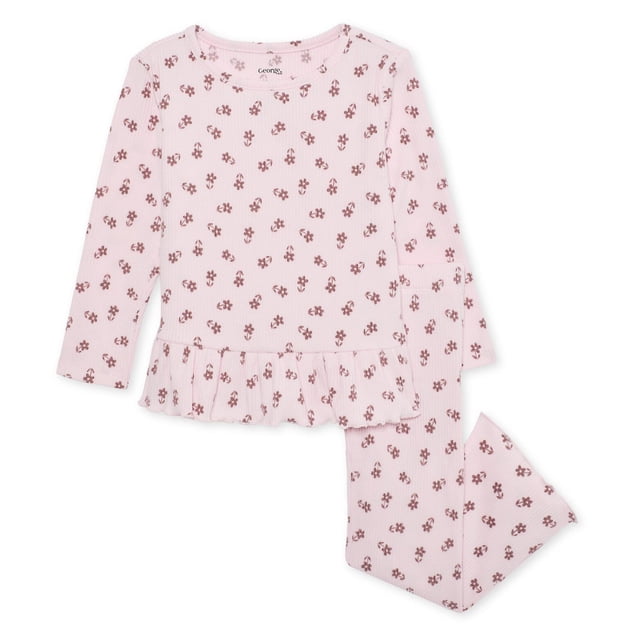 George Toddler Girls' Two Piece Hacci Knit Set