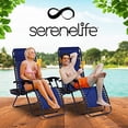 thumbnail image 2 of SereneLife Zero Gravity Lounge Chair, Navy Blue, 2 of 8