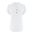 thumbnail image 4 of T-Shirts Femmes Lot Mode Décontractée Col en V Manches Courtes Haut T-Shirt - Hontri, 4 of 5
