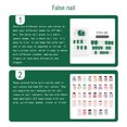 thumbnail image 4 of ziyahi False Nail Wearable Perfect Matching Simple to Wear No Irritating Odor Fake Fingernail Breathable Press Type Adjustable Paster Type 16 Type 4 F741 1Set, 4 of 6