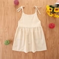 thumbnail image 2 of Robe d'Été à Bretelles pour Tout-Petites Filles Bébé, Mignonne, Couleur Unie, Robe Décontractée, 2 of 9