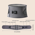 thumbnail image 5 of Heated Lumbar Belt, Graphene Electric Heating Belt, Back Heating Pad With 3 Temperature Levels, Against Back Pain & Sciatica, 5 of 5