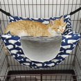 thumbnail image 2 of Cat Cage Hammock  Hanging Soft Pet Bed for Kitten Ferret Puppy Rabbit or Small Pet  Double Layer Hanging Bed  2 Level Indoor Bag for Spring/Summer/Winter, 2 of 5