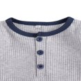 thumbnail image 3 of Newborn Boy Long Sleeve Romper and Pants 2PCS Set, 3 of 6