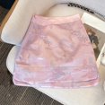 thumbnail image 2 of Jupes Longues pour Femmes Mode Décontractée Printemps Rétro Style National Léger Jacquard Taille Haute Vêtements pour Femmes Rose S, 2 of 4